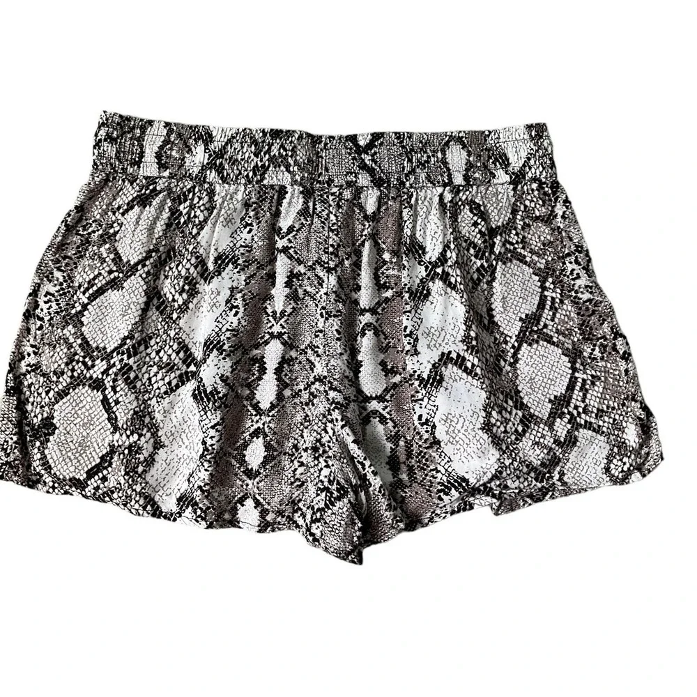 Express Multicolor Animal Print Drawstring Shorts Women's Size Large | 19-7
